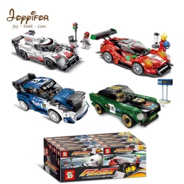 Joyyifor Sportowy Samochód Porsche 919GT3 Ford Mustang Model Bloki Minifigur LegoINGlys Dzieci Zabawki dla Dzieci Prezent dla dz