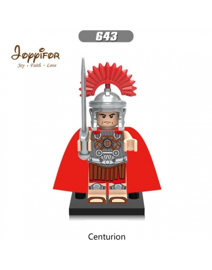 Joyyifor 300 Bohater Sparta Krzyżowiec Spartacus Arvoesine Centurion Spartakus Rzym Commader building Blocks Zabawki prezenty Dl