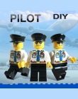12 sztuk Kompatybilny Duplo Lekarz Modelu budynku figurka zestaw Astronauta pilot Policja duplo rysunek poznawcze uczenia edukac