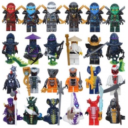 12 Worków 24 sztuk Kompatybilny Legoings Ninjago figurki smok lloyd zane silah minifigs pyth model building block zabawki Christ