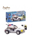 Joyyifor 69 sztuk Policji Cruiser Samochody Klocki Zabawki LegoINGlys Minifigure Zabawki Dla Dzieci Dla Dzieci Chłopcy Prezenty 