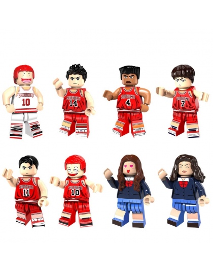 SLAM DUNK Klocki Hisashi Hanamichi Sakuragi Koszykówka Action Figures Kompatybilny LegoINGlys Cegły Zabawki dla Dzieci