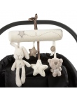 Królik dziecko wiszące łóżko fotelik pluszowe zabawki Ręcznie Dzwon Wielofunkcyjny Zabawka Pluszowa Wózek Mobilny Prezenty WJ141