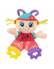 Newborn Baby Cute Zabawki Dla Dzieci Cartoon Zwierząt Bells Ręczne Grzechotki Zabawki Playmate Plush Doll Gryzak Zabawki dla Dzi