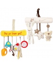 Szczęśliwy Małpa Dziecko Pluszowe Zwierząt Rattle Mobile, Niemowląt Wózek Bed Szopka Spirali Wiszące Zabawki Prezent dla Noworod
