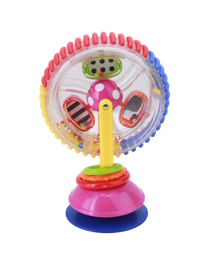 Zabawki dla dzieci trójkolorowy model Wiatrak Obraca Wózek Noria Jadalnia Krzesło z przyssawkami Zabawki Edukacyjne Dla Niemowlą