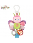 Szczęśliwy Małpa łóżeczko dzwon noworodków zabawki dla dzieci z BB dzwon pluszowe zabawki dla dziecka łóżko wisi dzwon cartoon z