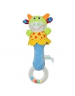 Prezent Promocja dla dzieci Hot 15 Projekty Miękkie zabawki Model Zwierzęcy Handbells Grzechotki ZOO Squeeze Me Rattle zabawki E
