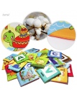 Dziecko Wczesnego Uczenia Zabawki Dla Dzieci 26 sztuk Alfabet & Letters Montessori Miękkie Karty Dla Małych Dzieci Aktywności Dz