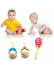 1 pc Dla Dzieci Drewniane Zabawki Piłka Dziecko Grzechotki Piasek Młot Muzyczne Zabawki Instrumentu Dźwięk Ekspres Dziecko Attet