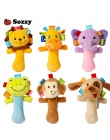 Sozzy Piękny Plush Wypchanych Zwierząt Baby Grzechotka Piskliwy Sticks Zabawki Rąk Bells dla Dzieci Noworodka Prezent Komfort 6 