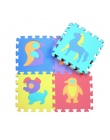 10 sztuk Edukacyjne Dla Dzieci Grać Maty z Pianki Eva Numer Zwierząt Blokady Puzzle Dywan Mat Rozwój Indeksowania Mat Dzieci Sił