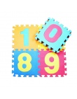 10 sztuk Edukacyjne Dla Dzieci Grać Maty z Pianki Eva Numer Zwierząt Blokady Puzzle Dywan Mat Rozwój Indeksowania Mat Dzieci Sił
