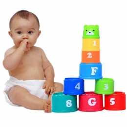 9 w 1 Figury Listy Foldind Stos Kubek Wieży Zabawki Edukacyjne 6 Miesięcy + Dzieci Wczesne Intelligence Pouczające Zabawki Kreat