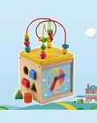 Wielofunkcyjny Drewniane Matematycznych Wokół Koralik Labirynt Litery Rozpoznawania Abacus Zegar Uczenia Zabawki Zabawki Edukacy
