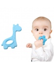 Niemowląt Żyrafa Kształt Gryzak Silikonowy Ząbkowanie Zabawki dla Dziecka Urodzenia-24 Miesięcy Kawaii Dzieci Miękkie Żucia Pier