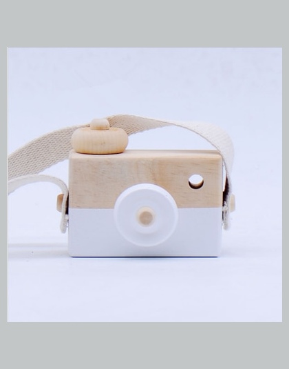 Śliczne Drewniane Kamera Dziecko Dzieci Wiszące Camera Fotografia Prop Dekoracji Zabawki Edukacyjne Dla Dzieci Urodziny Boże Nar