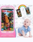 Angielski/Rosyjski Piosenka Dziecka Telefon Zabawki Symulator Telefon Muzyczny Ekran Dotykowy Dzieci Elektroniczne Uczenie Zabaw