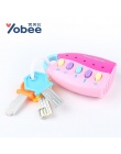 Yobee Muzyczne Puzzle Car Key Toy Kolorowe Flash Muzyka Inteligentny Zdalny Kilka Samochodów Głosy Udawaj Zagraj Zabawki Dla Dzi