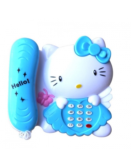 Kitty Musical Komórka Telefon Dla Dziecka Zabawki Dla Dzieci Edukacyjne Interaktywne zabawki Telefon Z Dźwiękiem I Światłem Jako
