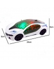 Nowy Fajny samochód Światła LED Light Muzyka Uniwersalna Elektryczna Flash 3D Sport dzieci Samochodzik Doskonałe Edukacyjne Zaba
