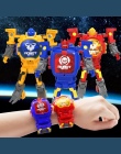 Deformacji Robot Action Trasformation Zegarek Zabawki Robota Zegarek Elektroniczny Zegarek Kreatywne Prezenty Zabawki Edukacyjne