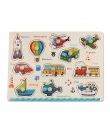 Dziecko Zabawki Montessori drewniane Puzzle/Ręcznie Grab Board Zestaw Edukacyjne Drewniane Zabawki Cartoon Pojazdu/Marine Zwierz