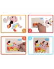 Dzieci 3D Puzzle Jigsaw Drewniane Zabawki Dla Dzieci Cartoon Zwierząt Ruchu Puzzle Inteligencja Dzieci Wczesne Zabawki Edukacyjn