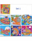6 Wzory za Komplet Dzieci EVA Mozaika Naklejki Dzieci Rzemiosło Artystyczne DIY Transportu Zwierząt 3D Puzzle Zabawki Edukacyjne
