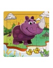Gorąca Sprzedaż 20 kromka puzzle zwierzęta i dinozaury mały kawałek puzzle zabawki dla dzieci drewniane puzzle zabawki edukacyjn
