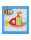 Cartoon Drewniane zabawki Magnetyczne Puzzle Edukacyjne Rozwojowa Zabawka Dla Dzieci Dzieci 3D Magnetyczne Puzzle Drewniane Zaba