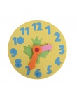 1 sztuka Dzieci DIY Eva Zegar Nauka Edukacja Zabawki Zabawy Puzzle Gry dla Dzieci 3-6 Lat losowy Kolor