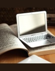 Śliczny MAKIJAŻ Kieszonkowy Mini Laptop Stylu Jasne Szklane Kobiety Kosmetyczne Uroda Lustro Moda Notebook Formularz Praktyczne 
