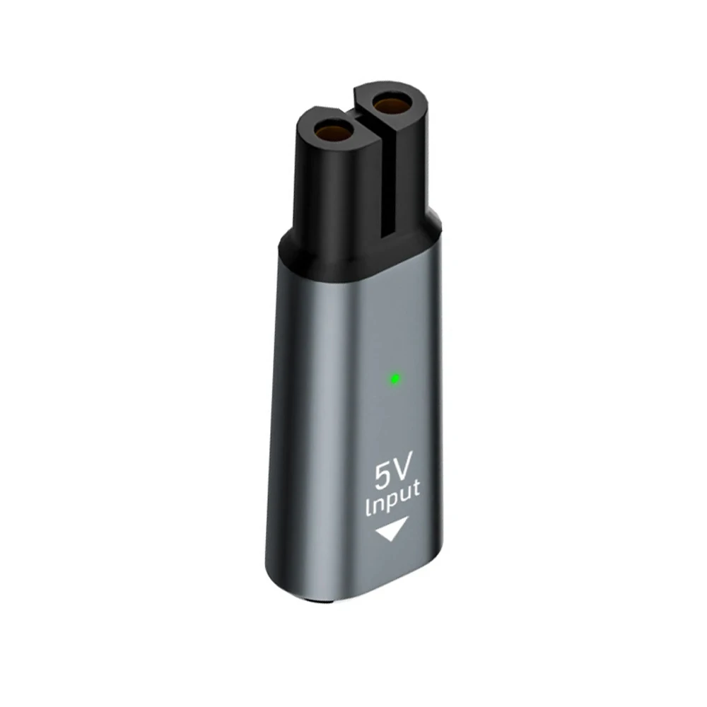 Adapter ładowarki USB-C 5V do golarek Philips OneBlade QP2520 QP2620 QP2510 Srebrny