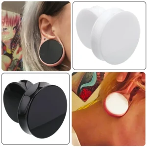 Akrylowe tunele do uszu flesh tunnel 3–50 mm Kolor czekoladowy