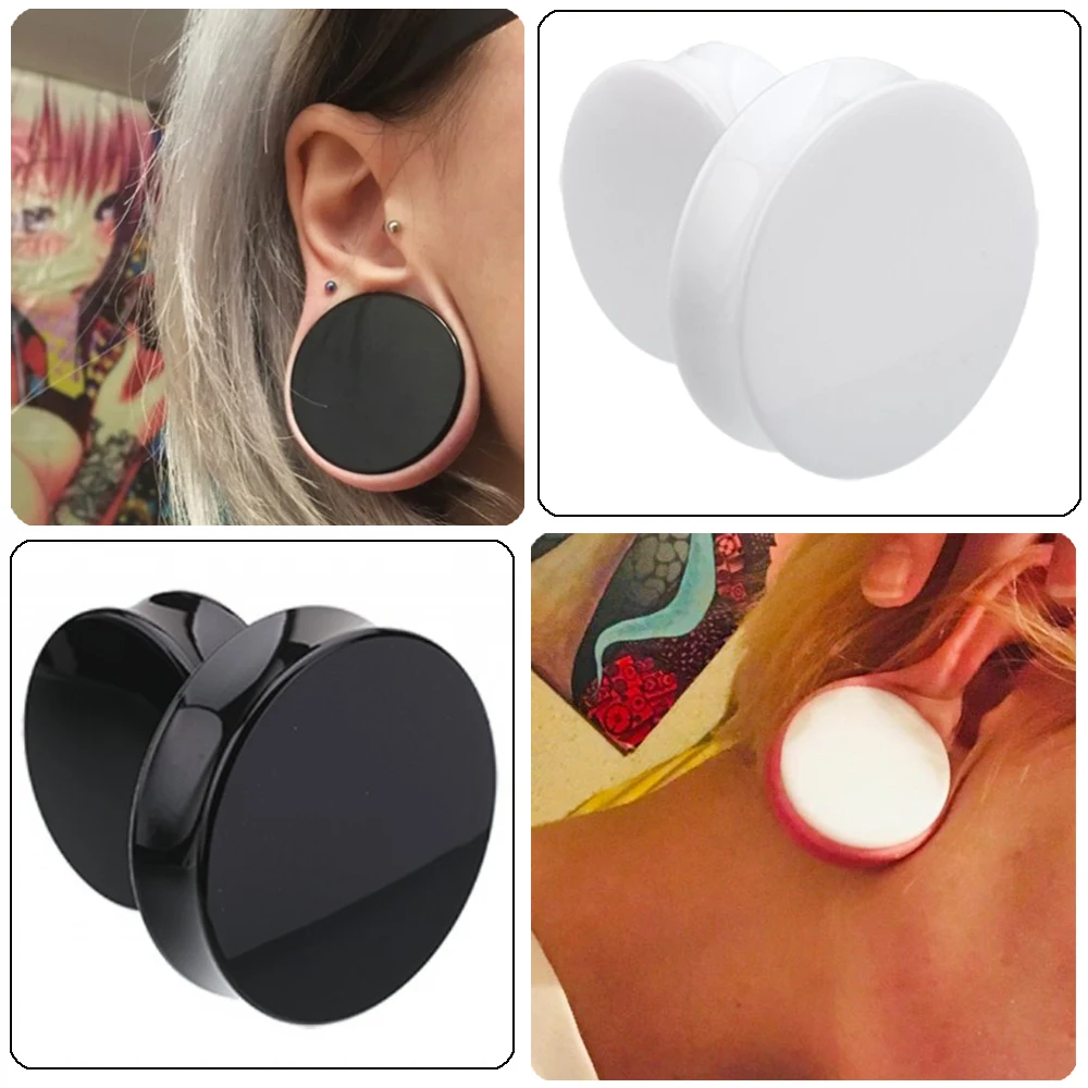 Akrylowe tunele do uszu flesh tunnel 3–50 mm Kolor czekoladowy