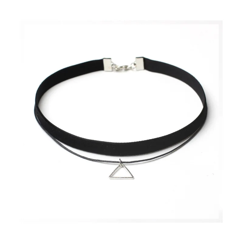 Aksamitny choker w stylu gotyckim dla kobiet Q1
