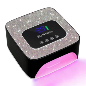 Akumulatorowa lampa UV LED 180W bezprzewodowa do paznokci Czarny