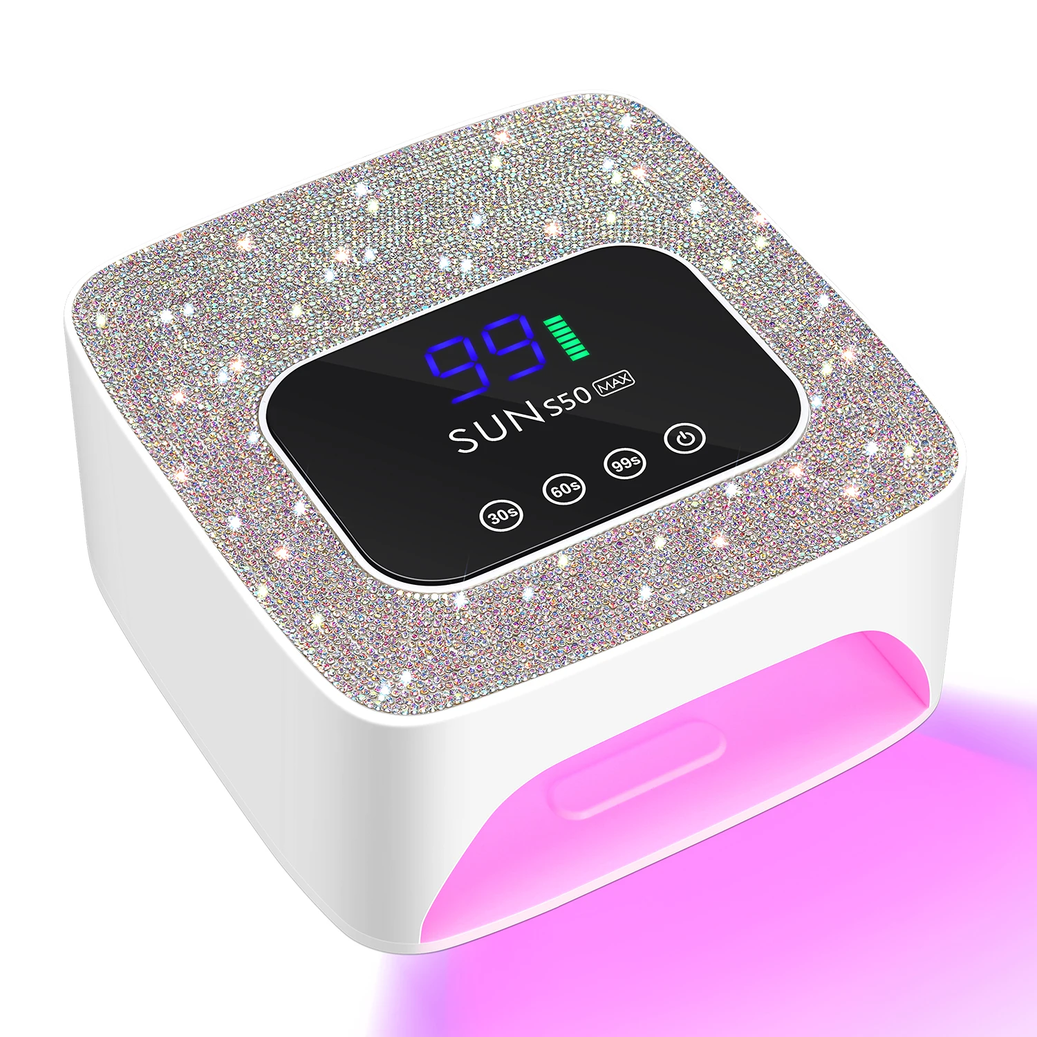 Akumulatorowa lampa UV LED 180W bezprzewodowa do paznokci Biały