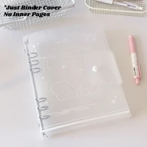 Album na karty Kpop A5 z luźnymi kartkami przezroczysty Wielo
