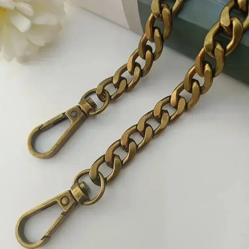 Aluminiowy łańcuszek do torebki wymienny pasek Bronze