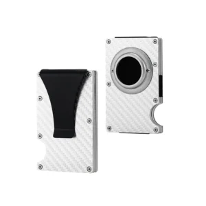 Aluminiowy portfel na karty RFID z miejscem na AirTag Bwalletgrey