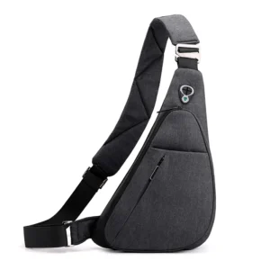 Antykradzieżowa torba na ramię typu sling crossbody Czarny