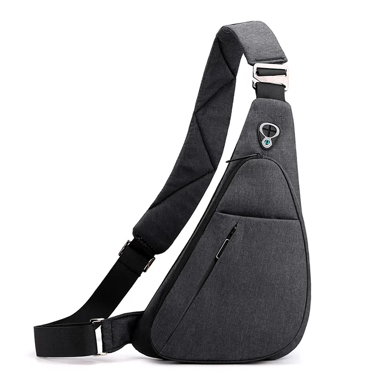 Antykradzieżowa torba na ramię typu sling crossbody Czarny