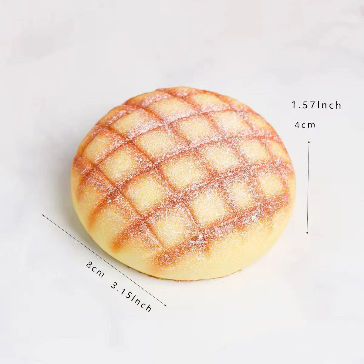Antystresowa zabawka squishy toast powoli powracająca do kształtu Miętowa zielona