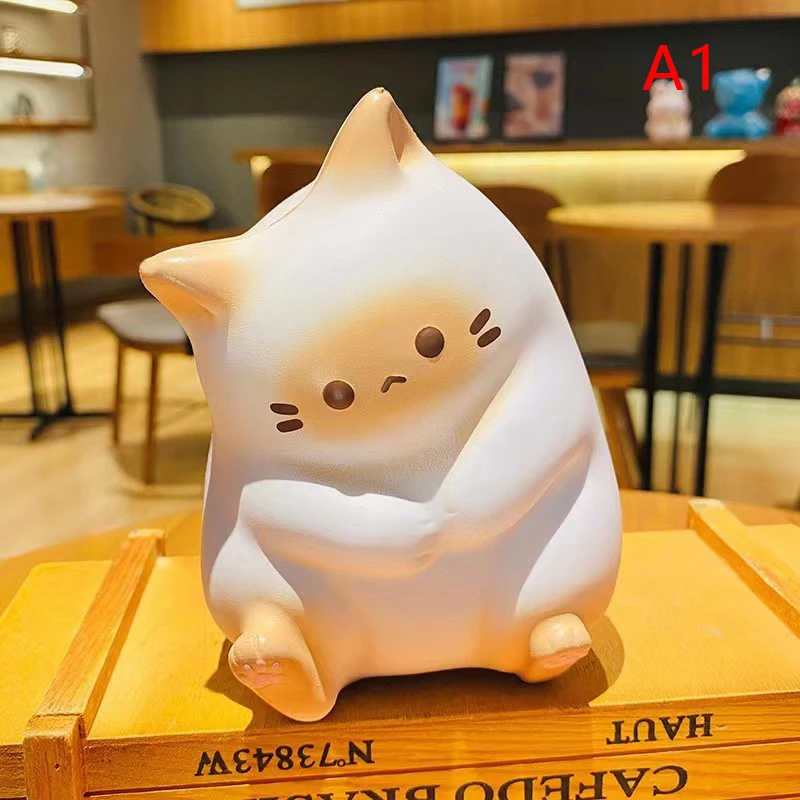 Antystresowy gniotek kot squishy do ściskania Jasnoszary