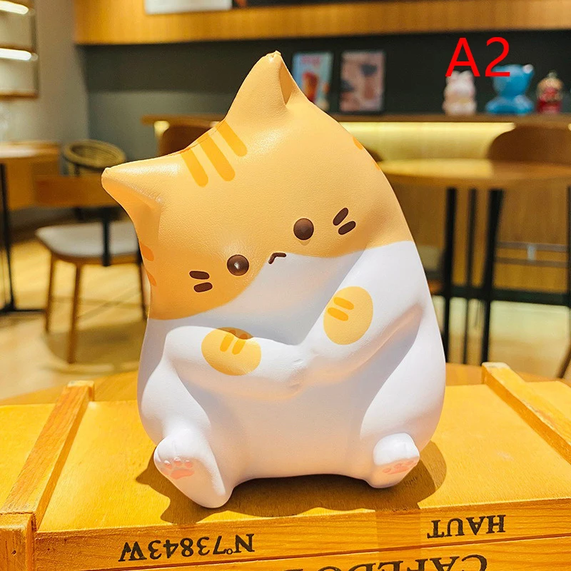 Antystresowy gniotek kot squishy do ściskania Jasnozielony