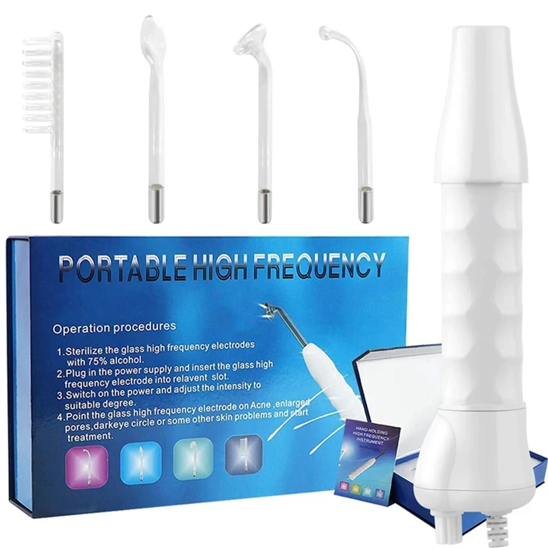 Wysokoczęstotliwościowy aparat do pielęgnacji twarzy 4 w 1 Uk plug