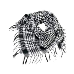 Arafatka chusta na głowę i twarz - taktyczna shemagh unisex Biały