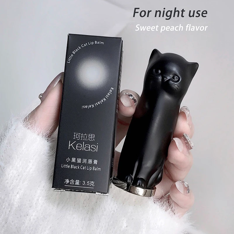 Balsam do ust z kotem koloryzujący w 6 odcieniach Błękitny
